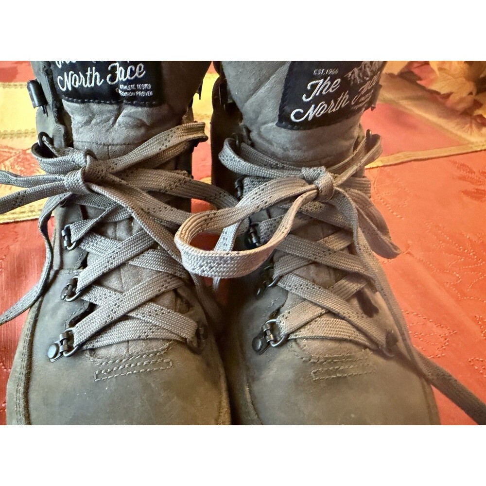 The North Face Back To Berkeley Redux Leather Hiking Boots Mens 10 Army Grn Camo - Picture 3 of 9